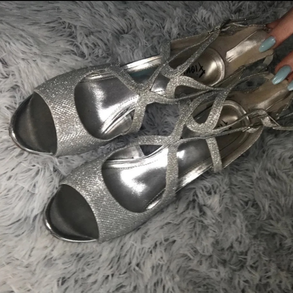 Silver heels